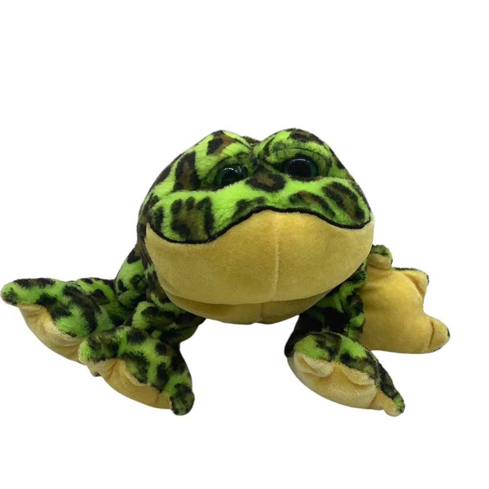 Ganz Webkinz HM114 Bullfrog Plush Stuffed Animal Toy 8"‎ Leopard NO CODE